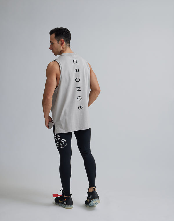 CRONOS MOCK NECK TANKTOP【GRAY】