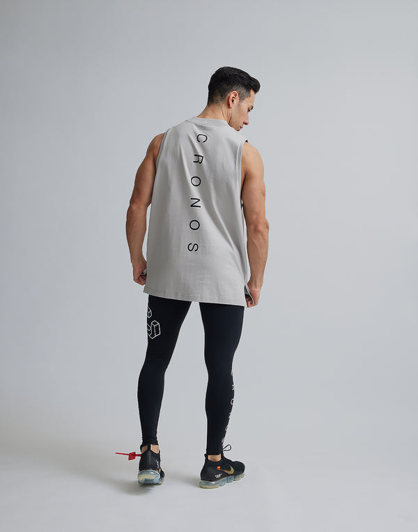 CRONOS MOCK NECK TANKTOP【GRAY】