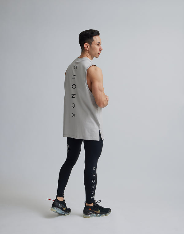 CRONOS MOCK NECK TANKTOP【GRAY】