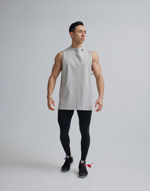 CRONOS MOCK NECK TANKTOP【GRAY】