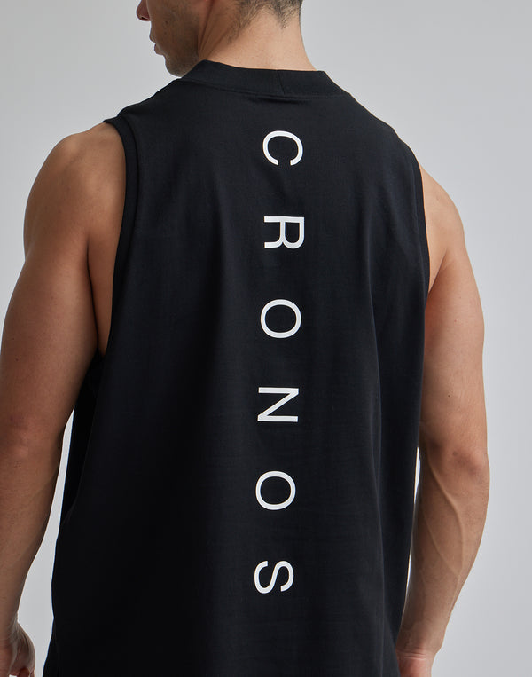 CRONOS MOCK NECK TANKTOP【GRAY】