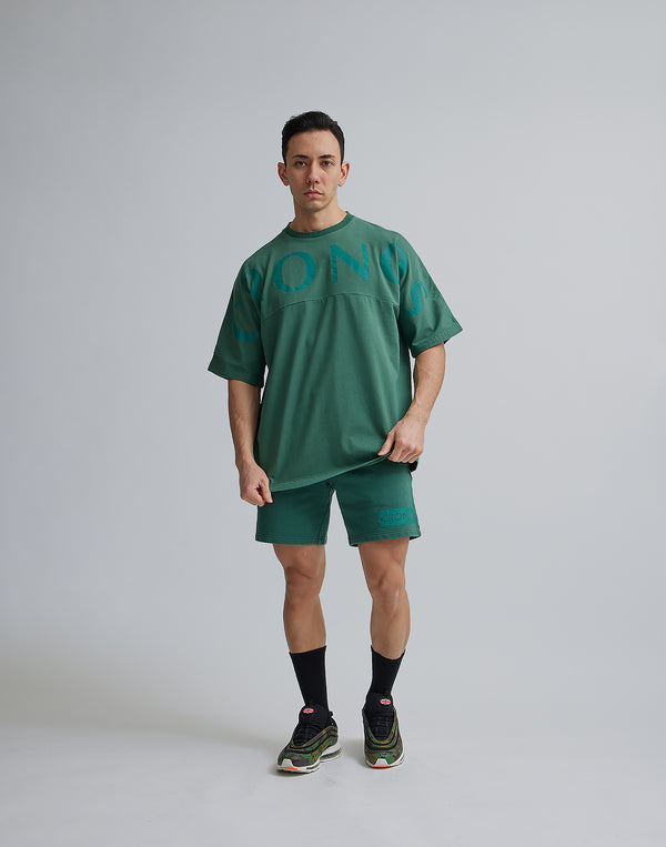 CRONOS  PIGMENTED OVERSIZE T-SHIRTS【GREEN】