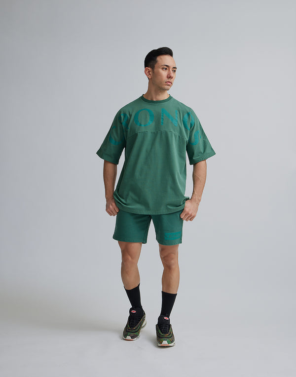 CRONOS  PIGMENTED OVERSIZE T-SHIRTS【GREEN】
