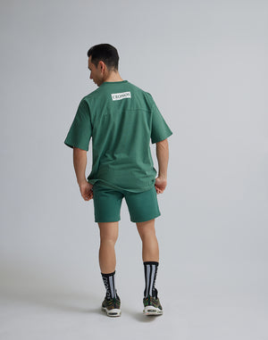 CRONOS  PIGMENTED OVERSIZE T-SHIRTS【GREEN】