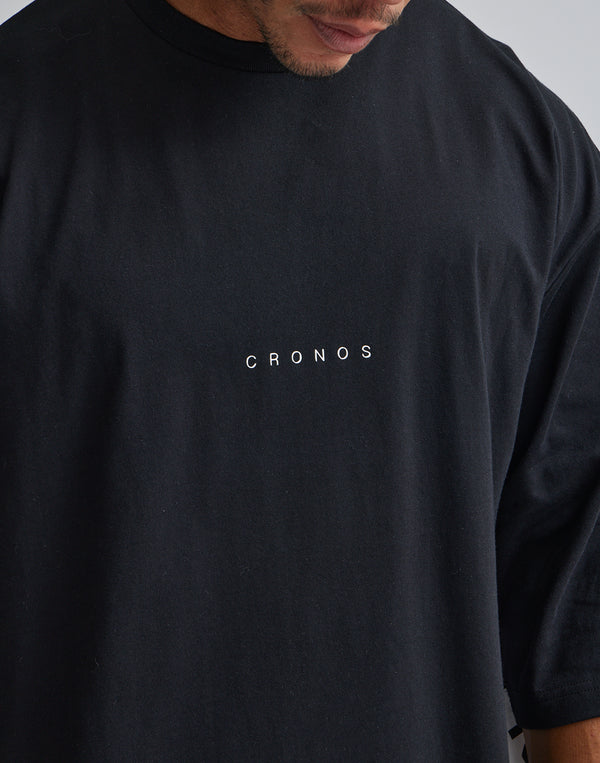 CRONOS THREE QUARTER OVERSIZE T-SHIRTS【G.BLUE】