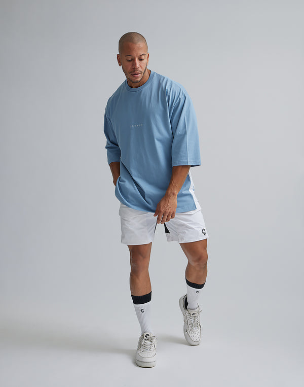 CRONOS THREE QUARTER OVERSIZE T-SHIRTS【G.BLUE】