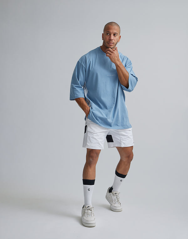 CRONOS THREE QUARTER OVERSIZE T-SHIRTS【G.BLUE】