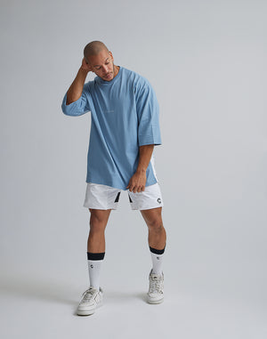 CRONOS THREE QUARTER OVERSIZE T-SHIRTS【G.BLUE】