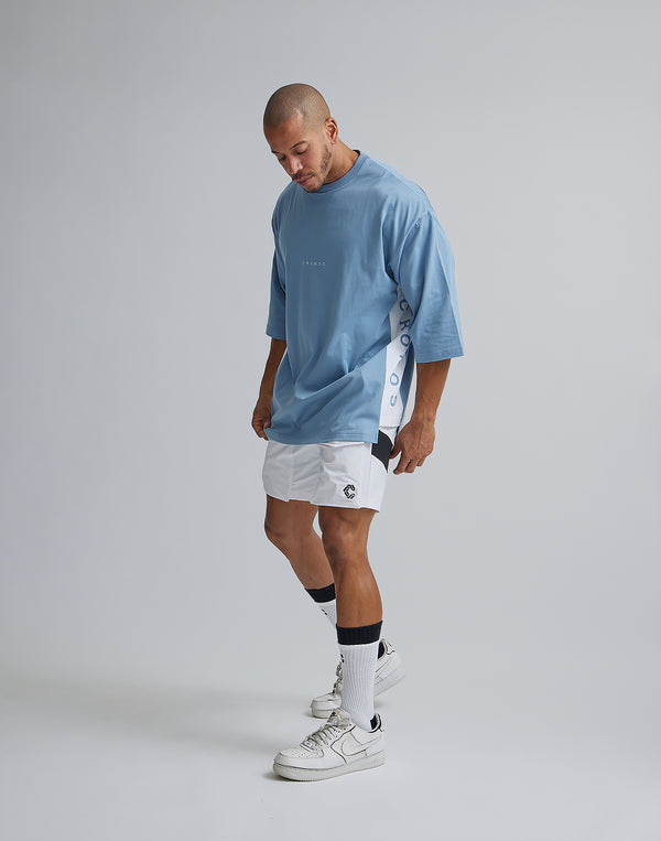 CRONOS THREE QUARTER OVERSIZE T-SHIRTS【G.BLUE】
