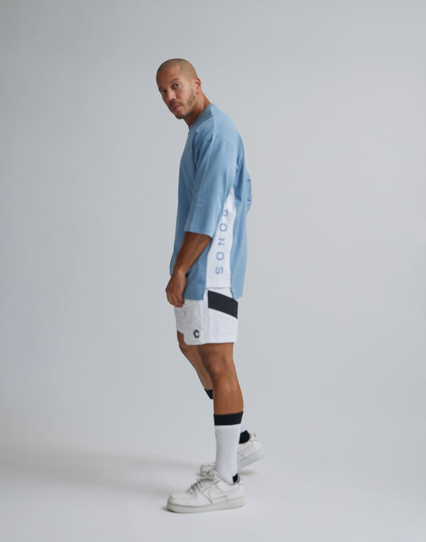 CRONOS THREE QUARTER OVERSIZE T-SHIRTS【G.BLUE】