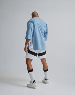 CRONOS THREE QUARTER OVERSIZE T-SHIRTS【G.BLUE】