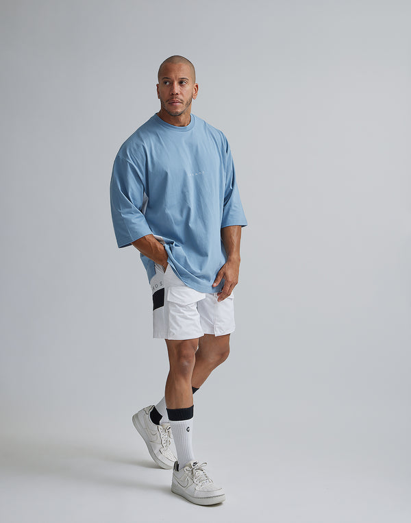 CRONOS THREE QUARTER OVERSIZE T-SHIRTS【G.BLUE】