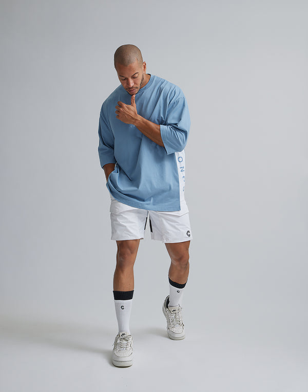 CRONOS THREE QUARTER OVERSIZE T-SHIRTS【G.BLUE】