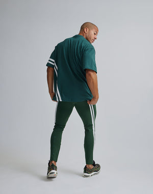 CRONOS DRYTOUCH 2LINE OVERSIZE T-SHIRTS【D.GREEN】