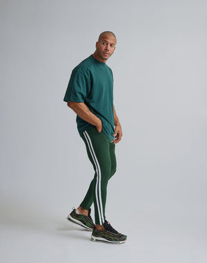 CRONOS DRYTOUCH 2LINE OVERSIZE T-SHIRTS【D.GREEN】