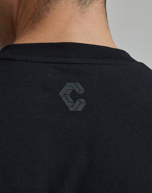 CRONOS GEOMETRIC LOGO OVERSAIZE T-SHIRTS【WHITE】