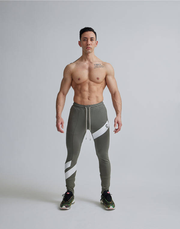 CRONOS DIAGONAL STRIPE LONGPANTS