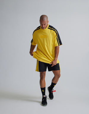 CRONOS W-FACE 2LINE OVERSAIZE T-SHIRTS【YELLOW×BLACK】