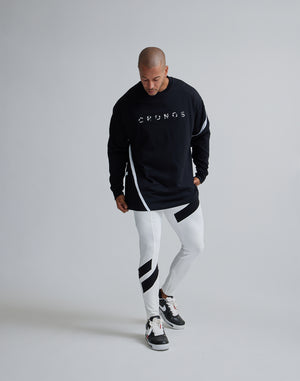 CRONOS DIAGONAL STRIPE LONGPANTS