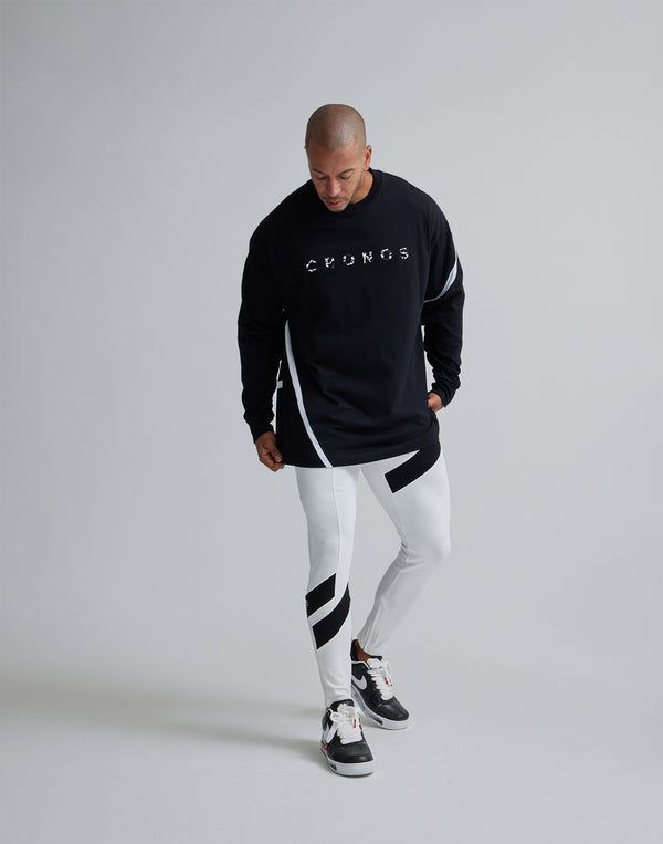 CRONOS DIAGONAL STRIPE LONGPANTS