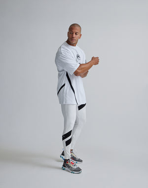 CRONOS GEOMETRIC LOGO OVERSAIZE T-SHIRTS【WHITE】