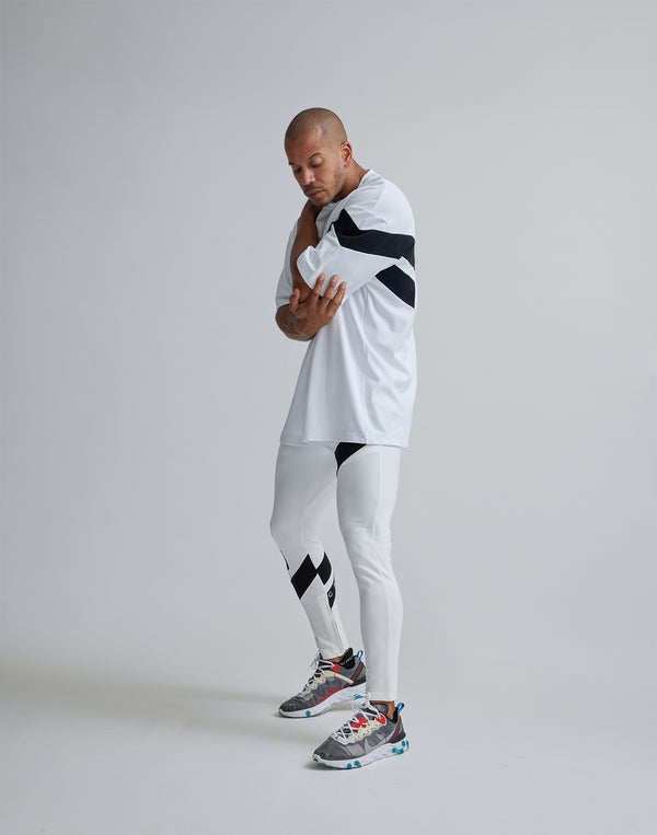 CRONOS GEOMETRIC LOGO OVERSAIZE T-SHIRTS【WHITE】