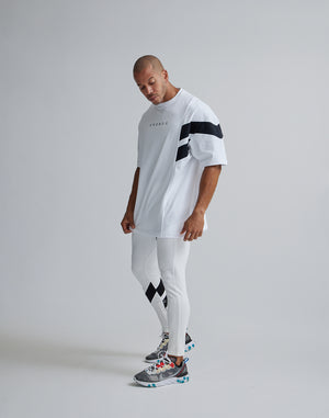 CRONOS GEOMETRIC LOGO OVERSAIZE T-SHIRTS【WHITE】