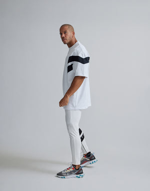 CRONOS GEOMETRIC LOGO OVERSAIZE T-SHIRTS【WHITE】