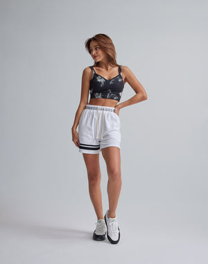CRONOS WOMEN TIE DYE BRA【BLACK】