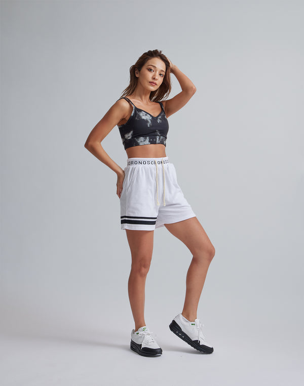 CRONOS WOMEN TIE DYE BRA【BLACK】