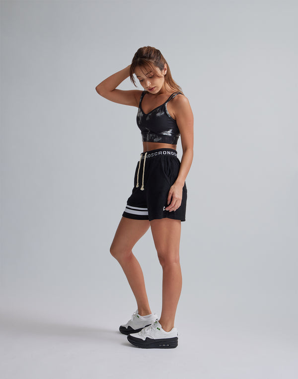 CRONOS WOMEN TIE DYE BRA【BLACK】