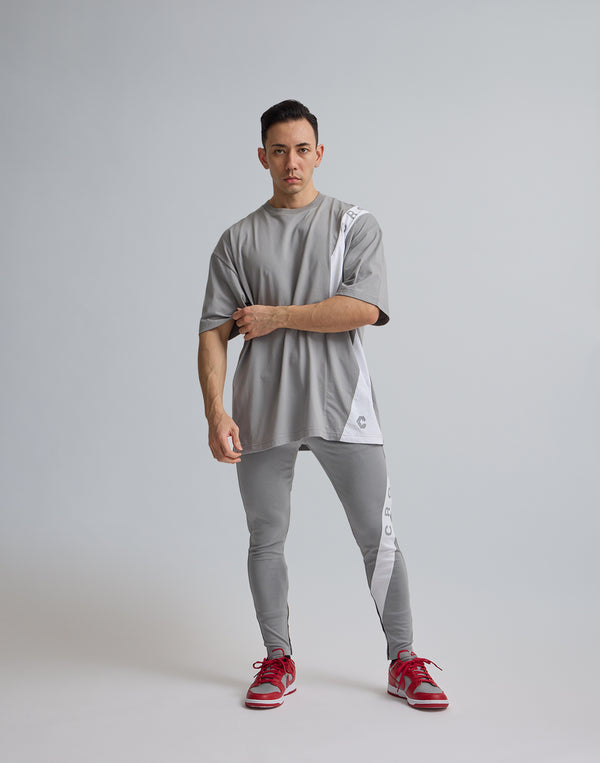 CRONOS SWITCHIED OVERSIZE T-SHIRT【GRAY】