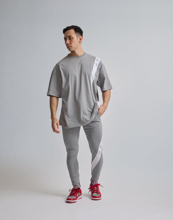 CRONOS SWITCHIED OVERSIZE T-SHIRT【GRAY】