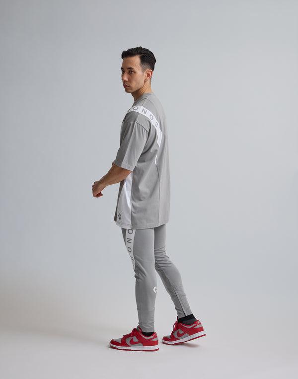 CRONOS SWITCHIED OVERSIZE T-SHIRT【GRAY】