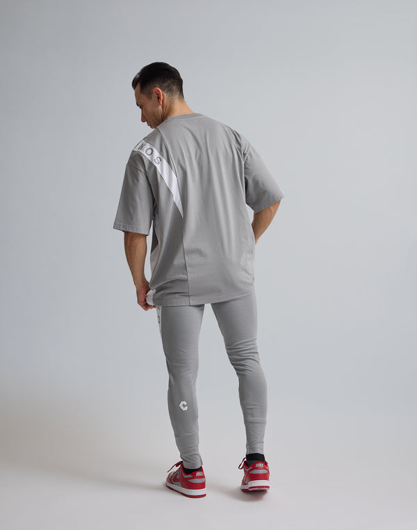 CRONOS SWITCHIED OVERSIZE T-SHIRT【GRAY】
