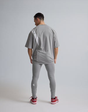 CRONOS SWITCHIED OVERSIZE T-SHIRT【GRAY】