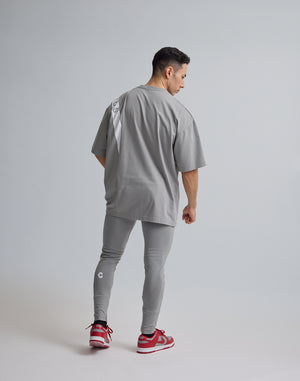 CRONOS SWITCHIED OVERSIZE T-SHIRT【GRAY】