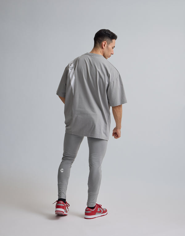 CRONOS SWITCHIED OVERSIZE T-SHIRT【GRAY】