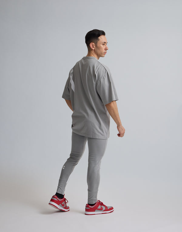 CRONOS SWITCHIED OVERSIZE T-SHIRT【GRAY】