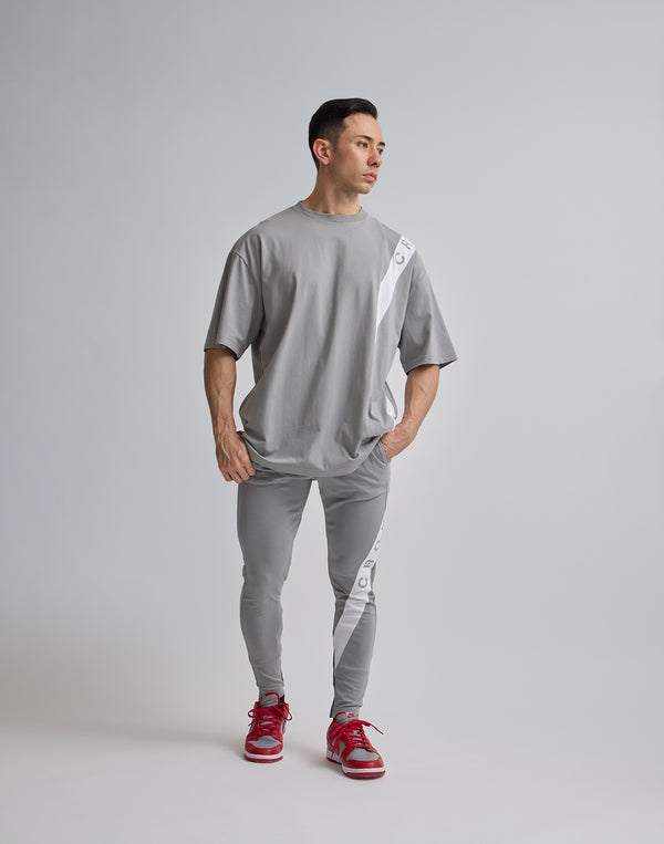 CRONOS SWITCHIED OVERSIZE T-SHIRT【GRAY】