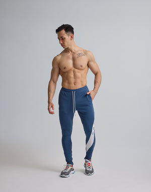 CRONOS DIAGONAL LINE LONGPANTS【N.BLUE】