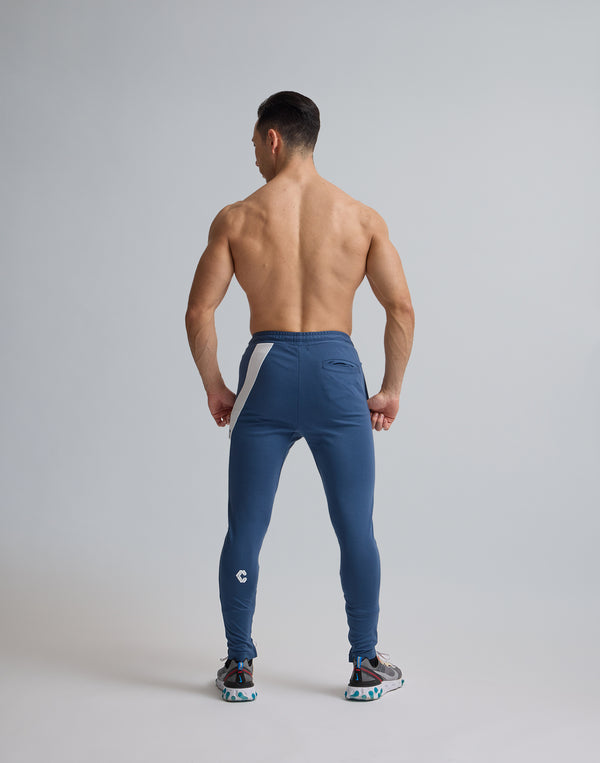 CRONOS DIAGONAL LINE LONGPANTS【N.BLUE】