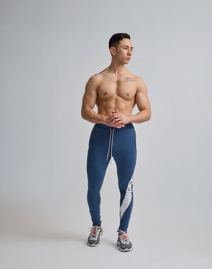 CRONOS DIAGONAL LINE LONGPANTS【N.BLUE】