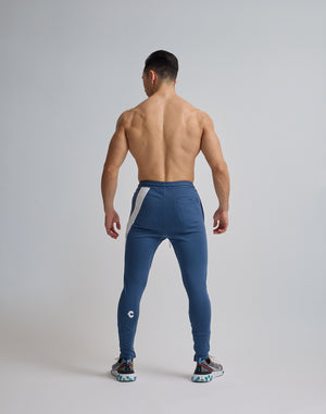 CRONOS DIAGONAL LINE LONGPANTS【N.BLUE】