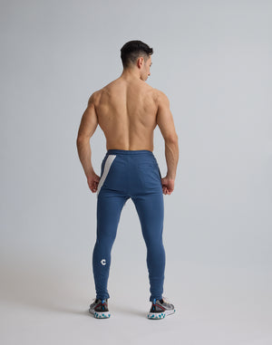 CRONOS DIAGONAL LINE LONGPANTS【N.BLUE】