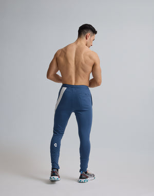 CRONOS DIAGONAL LINE LONGPANTS【N.BLUE】