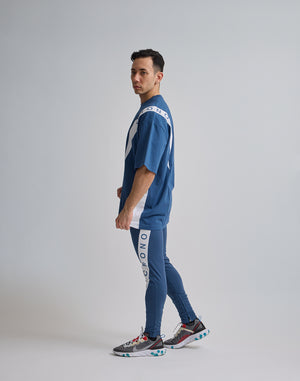 CRONOS DIAGONAL LINE LONGPANTS【N.BLUE】