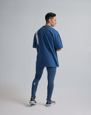 CRONOS DIAGONAL LINE LONGPANTS【N.BLUE】