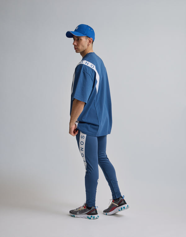 CRONOS DIAGONAL LINE LONGPANTS【N.BLUE】