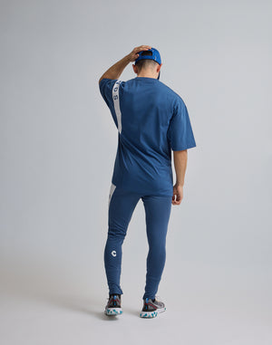 CRONOS DIAGONAL LINE LONGPANTS【N.BLUE】